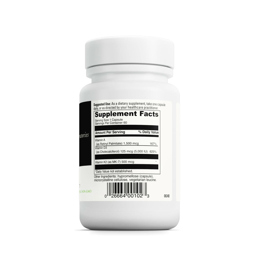 DAVINCI Labs ADK - Helps Support Bone, Heart & Immune Health - Dietary Supplement with Vitamins A, D3 & K2 (as MK-7) - Vegetarian