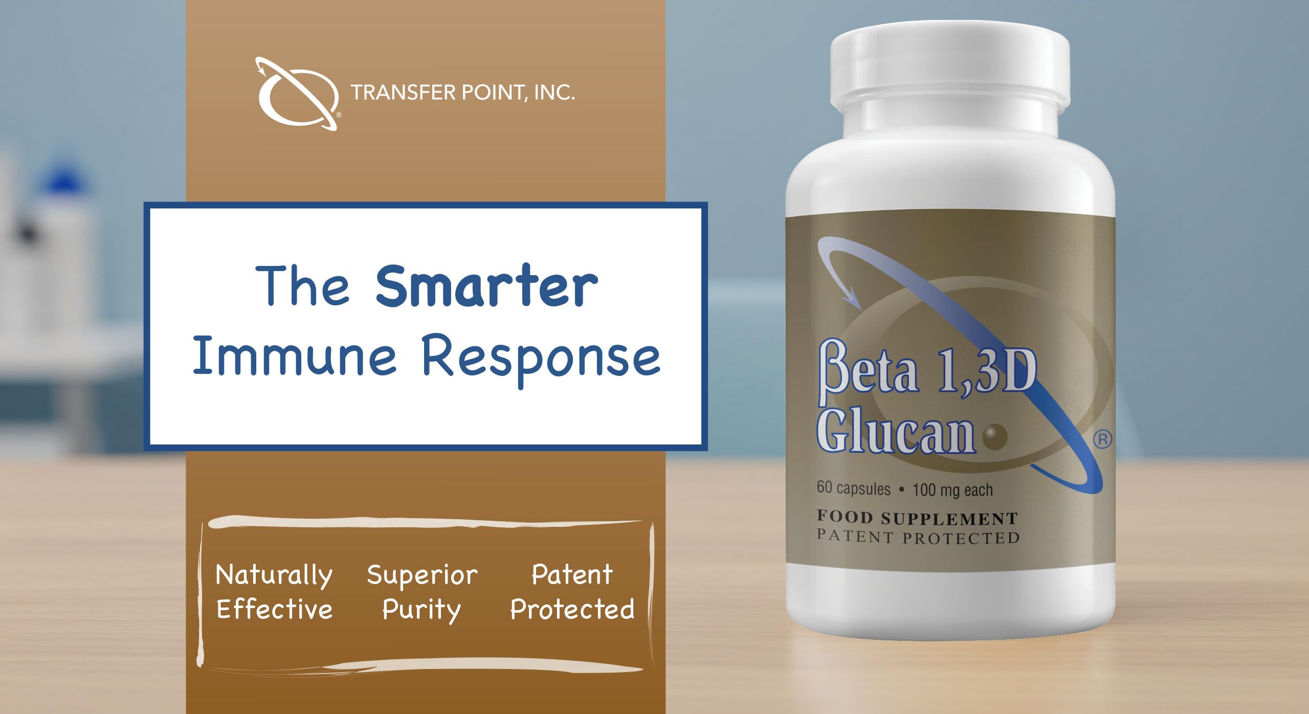 Transfer Point Yeast-Derived Beta 1,3D Glucan (1,3/1,6 B-Glucans) 200mg, Minimum 85% Beta Glucan Content, Non-GMO, Vegetarian, All-Natural Immune Support, 60 Capsules Transfer Point buy supplements Au