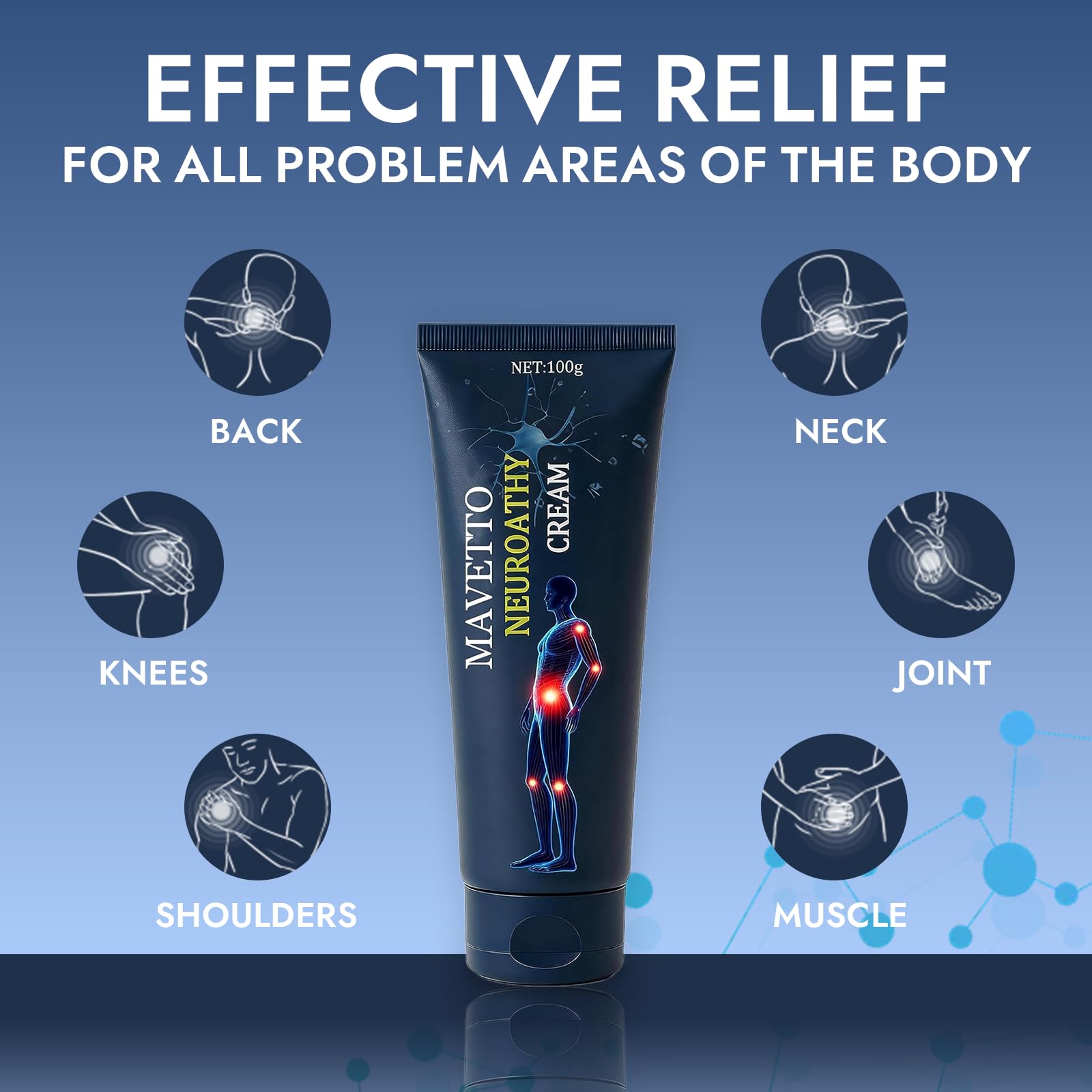 Bare Basics MAVETTO Neuropathy Relief Cream, Neurosoothe Formula Nerve Cream, Contains Capsaicin, Arnica, Menthol, MSM and Glucosamine, Improve Joint Discomfort, Increase Mobility (2pcs) Bare BasicsBuy Supplements Australia