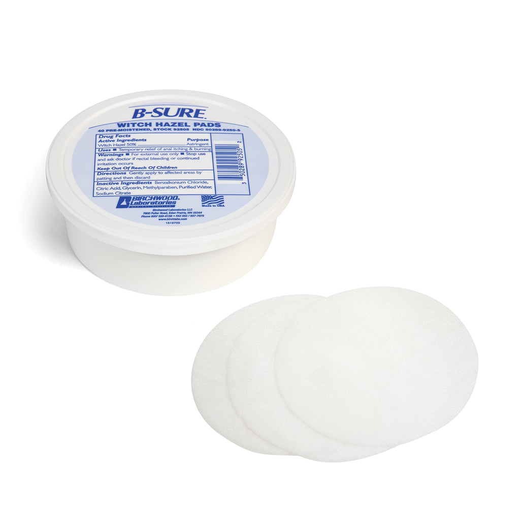 B-Sure Pre-Moistened Witch Hazel Pads, 40 Count B-SureBuy Supplements Australia