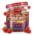 Slsomu Creatine Gummies for Women, 5000mg Pre-Workout Muscle Strength & Energy Support, 0 Sugar Creatine Gummy with L-Taurine, Zinc