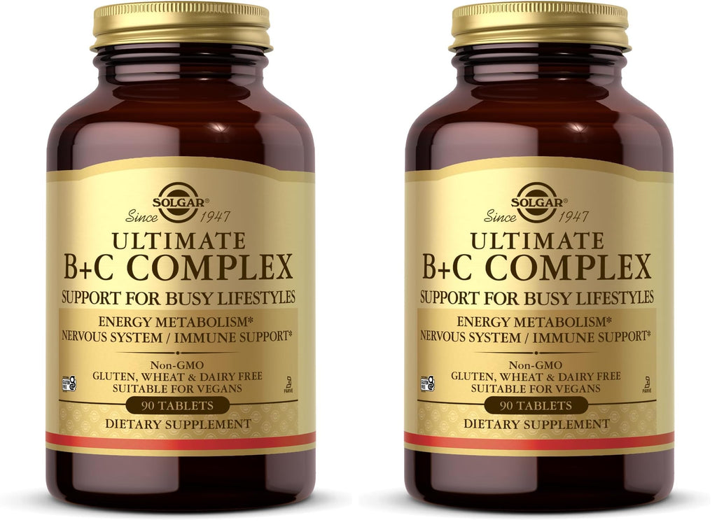 Solgar Ultimate B+C Complex Stress Formula 90 Tablets (Pack of 2) Solgar buy supplements Au