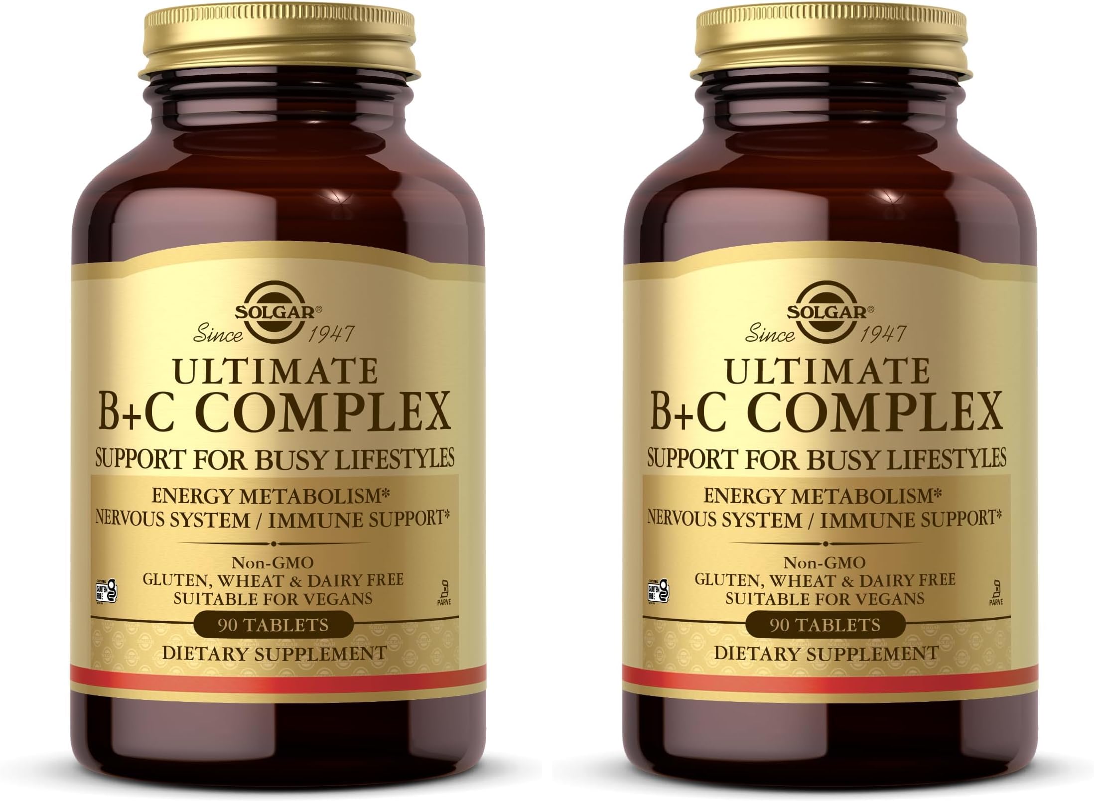 Solgar Ultimate B+C Complex Stress Formula 90 Tablets (Pack of 2) Solgar buy supplements Au