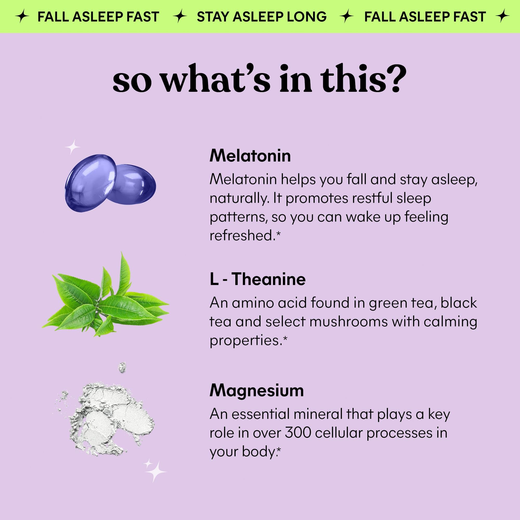Lemme Sleep Gummies with 5mg Melatonin, Elderberry, Magnesium, L-Theanine, Chamomile and Lavender, Drug-Free Nighttime Sleep Aid,