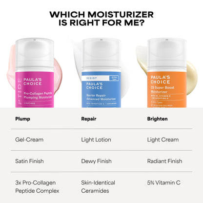 Paula's Choice Pro-Collagen Peptide Plumping Face Moisturizer, Daily Gel Face Cream for Deep Lightweight Hydration, Wrinkles & Loss of Firmness, Fragrance-Free, 1.7 Fl Oz Paula's ChoiceBuy Supplements Australia