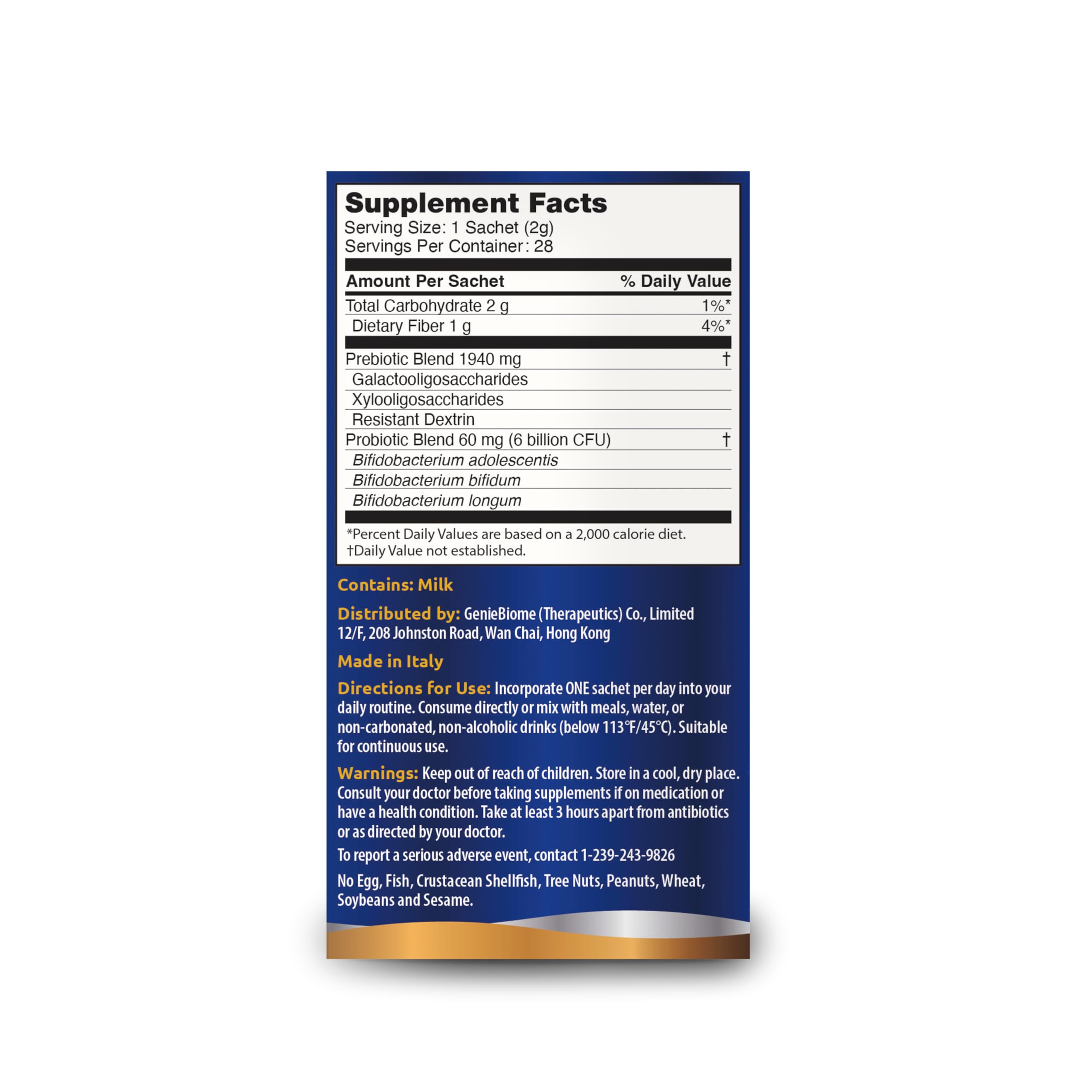 G-NiiB Immunity Elite (SIM01 Synbiotic Formula) - Potent Live probiotics and Added prebiotics to Support Immunity, Regularity, Sleep, Mood, and Skin - 5X More Effective in Reaching the Gut Alive G-NiiBBuy Supplements Australia