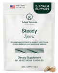 Adapt Naturals Steady Spirit Stress, Anxiety & Mood Support Supplement for Women and Men with Ashwagandha, L-Theanine, Holy Basil, Saffron, and Lemon Balm - Stress Relief Supplement - 30 Day Supply ADAPT NATURALS BY CHRIS KRESSERBuy Supplements Australia