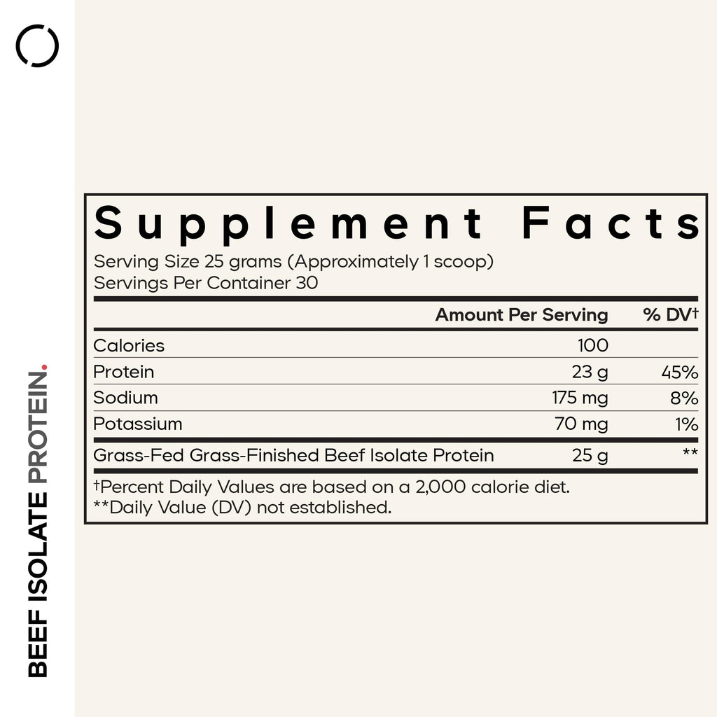 Codeage Grass-Fed Beef Isolate Protein Powder Supplement - 20 Amino Acids, Collagen-Rich - Athletes & Sports - Unflavored Carnivore Protein Supplement, BCAA & EAA - Gluten-Free - 26.45 oz CodeageBuy Supplements Australia