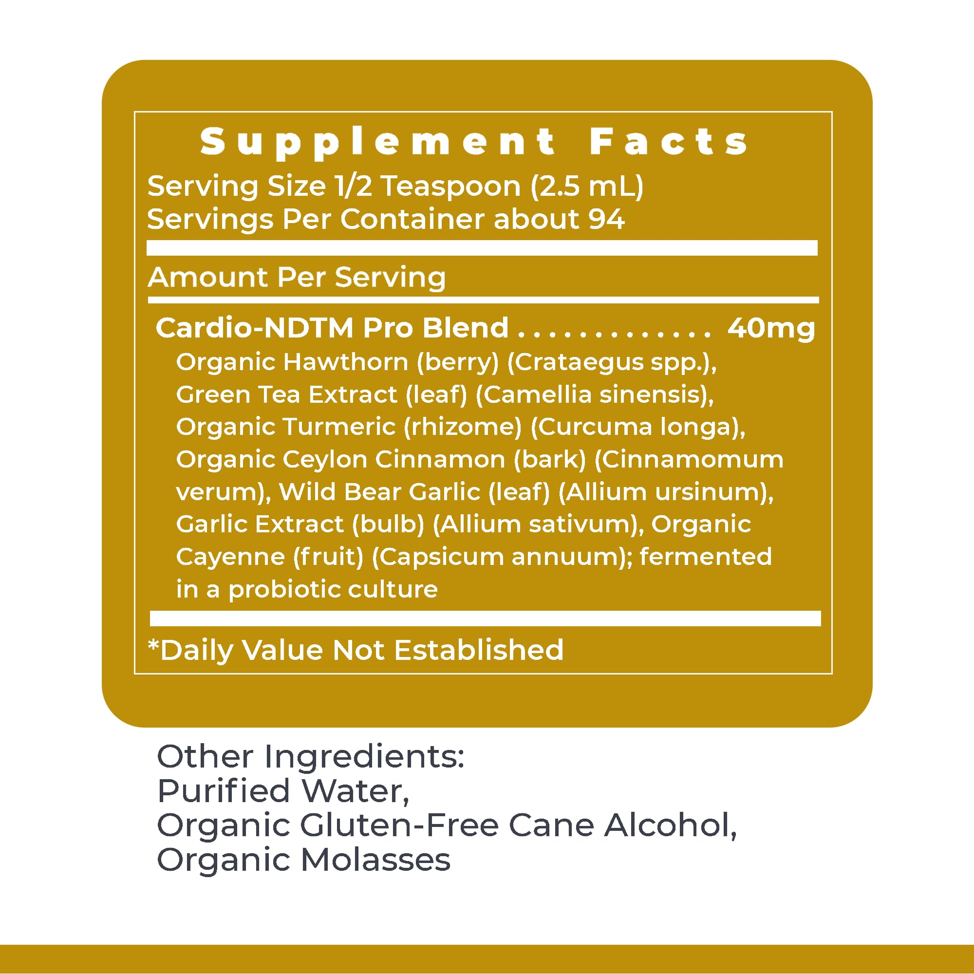 Premier Research Labs Fermented Cardio-ND - Cardio Heart Health, Cardio Support Liquid Fermented in Probiotics for Women, Men, Adults, Supports Heart Health with Hawthorne Berry - 8 fl oz Bottle Premier Research LabsBuy Supplements Australia