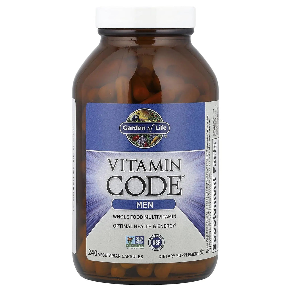 Garden of Life Vitamin Code, Whole Food Multivitamin for Men, 240 Vegetarian Capsules Garden of Life