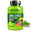 NATURELO One Daily Multivitamin for Women w/Vitamin B12, 60 Ct, Energy Support, Whole Food Daily Women Multivitamin Supplement, Nourish Hair/Skin/Nail, Non-GMO