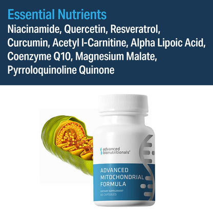 Advanced Bionutritionals – Advanced Mitochondrial Formula Support Supplement, Healthy Aging, Repair, Energy Optimizer with CoQ10, PQQ, Alpha Lipoic Acid, Gluten Free, Vegan, Non GMO (60 Tablets) Advanced BionutritionalsBuy Supplements Australia