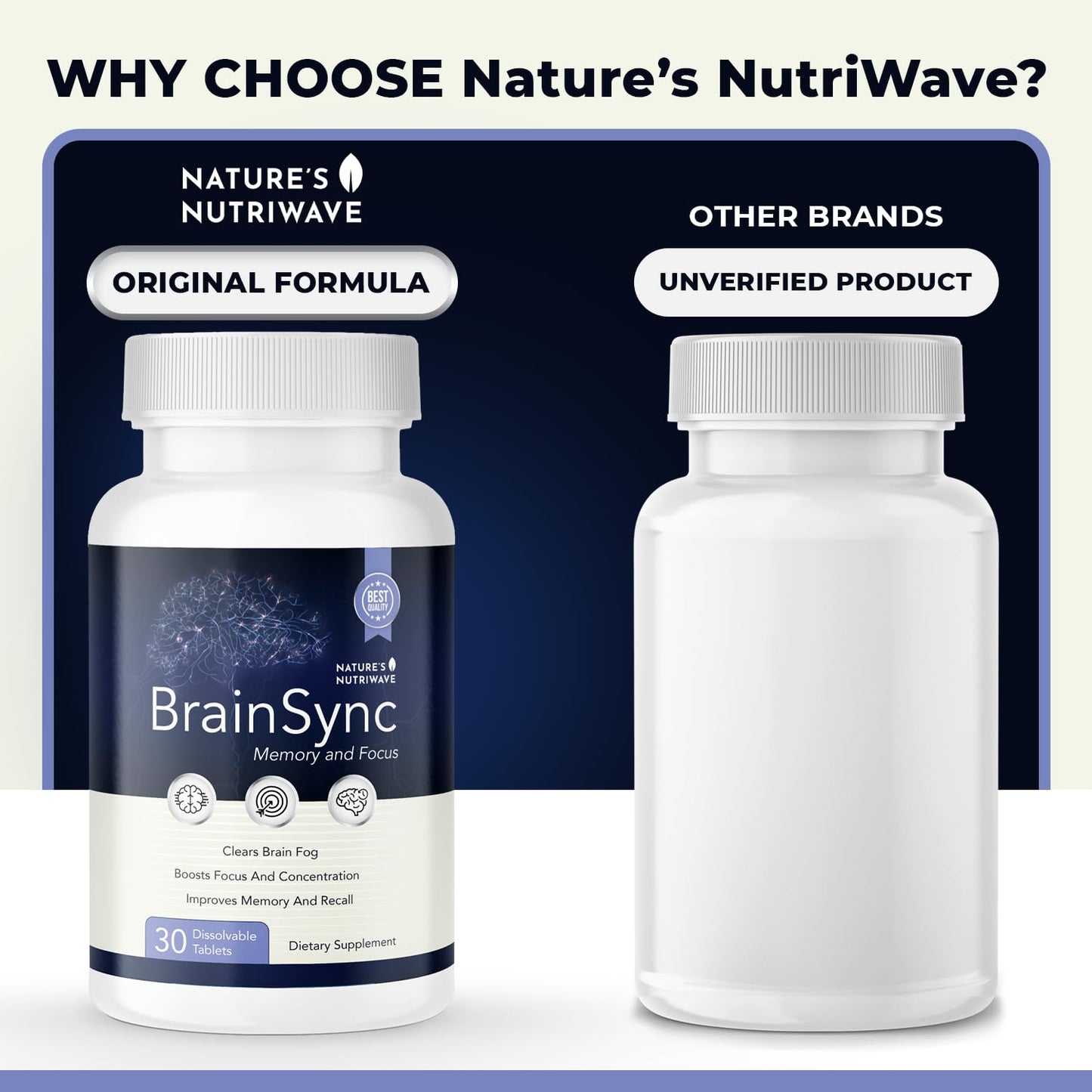 Nature’s NutriWave BrainSync Probiotic Supplement – Supports Daily Wellness & Gut-Brain Balance – 3.6 Billion CFU – 30 Dissolvable Tablets, 1 Month Supply Nature’s NutriWaveBuy Supplements Australia