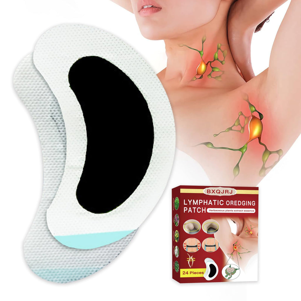BXQJRJ 24Pcs/Box Herbal Lymph Nodes Patch,Lymphatic Drainage Patch/Patches,Herbal Lymphatic Drainage Care Patch,Neck Lymph Nodes Patch, Lymphatic Massage for Men and Women BXQJRJ buy supplements Au