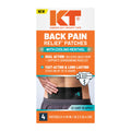 KT Tape, Back Pain Relief Patches, Extra Large 4"x10", Menthol Infused Kinesiology Tape, Cooling Pain Therapy, Everyday Long-Lasting Relief, 4 Count KT TapeBuy Supplements Australia