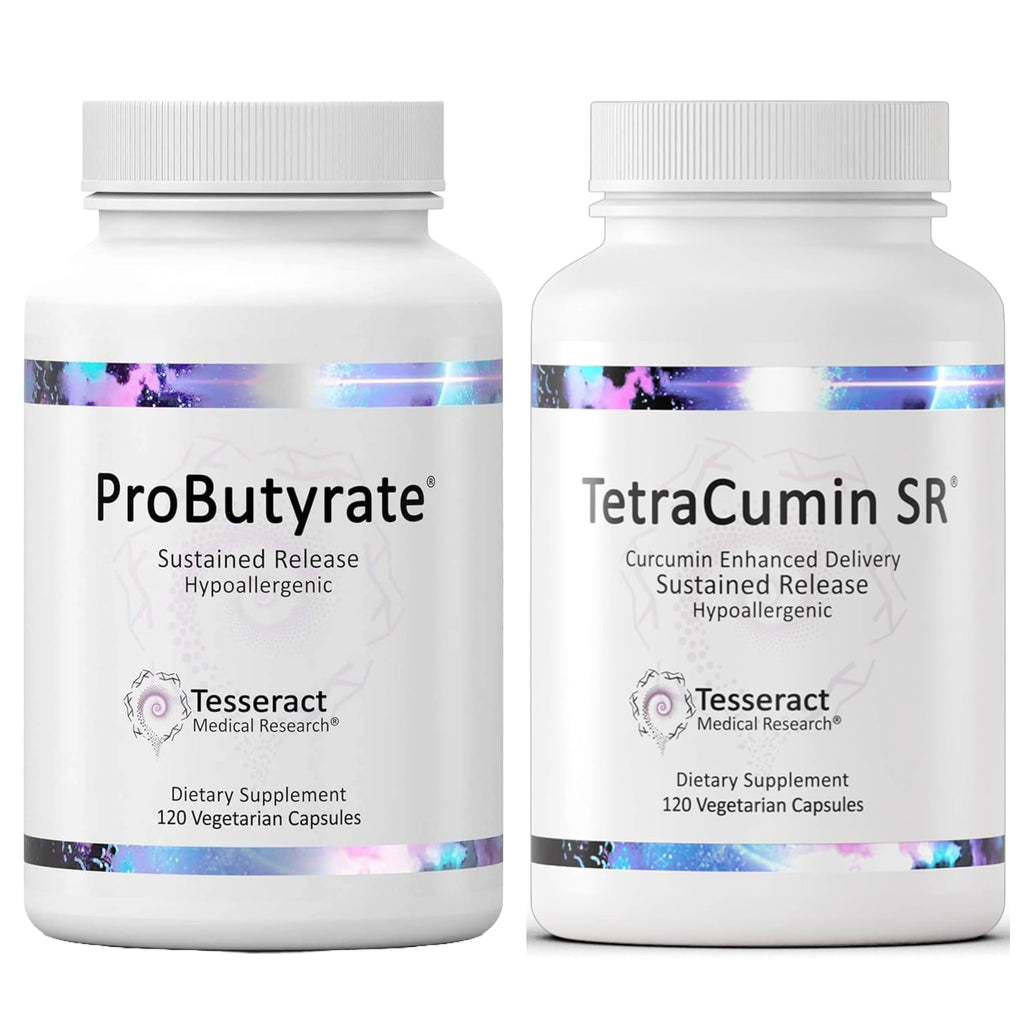 Tesseract Medical Research ProButyrate Gut Health Supplement, Butyric Acid Complex & TetraCumin SR Joint Support Supplement, Sustained Release Tesseract Medical ResearchBuy Supplements Australia
