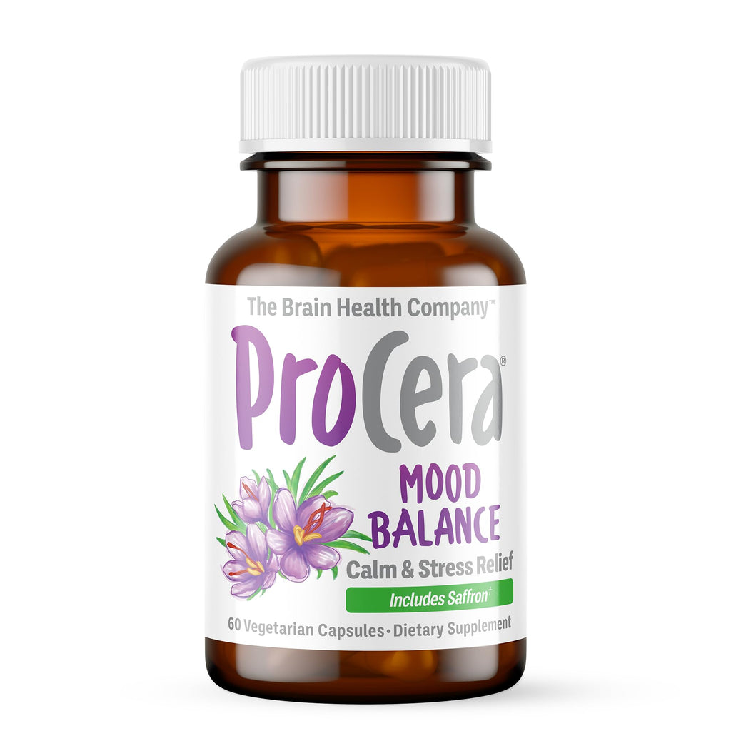 Procera Mood Support - Boost Mental Performance - Clarity - Mood Stability - Stress - Anxiousness - Mental Fatigue - Adaptogens - Saffron - Magnesium - Ashwagandha - Rhodiola - 60 Count Procera buy supplements Au