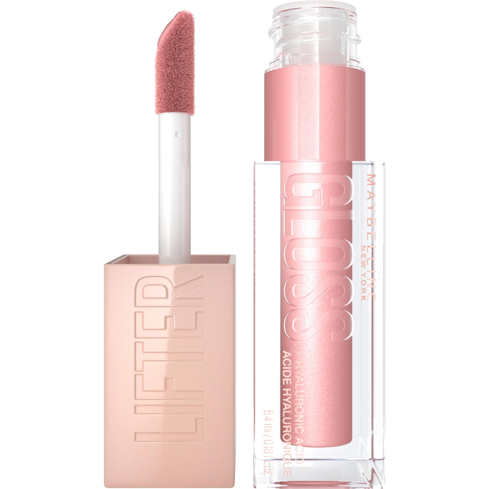 Maybelline Lifter Gloss, Hydrating Lip Gloss with Hyaluronic Acid, High Shine for Plumper Looking Lips, Opal, Pink Neutral, 0.18 Ounce MAYBELLINEBuy Supplements Australia