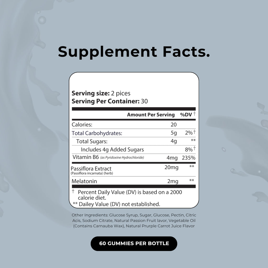 Up&Down Supplements Sleep Well Gummies | Deeper Sleep, Relaxation, Rest & Recovery Support | Melatonin, Vitamin B6 & Passionflower | Made in USA | Vegan, Non-GMO, Gluten Free | 60 Sleep Gummies Up&Down SupplementsBuy Supplements Australia