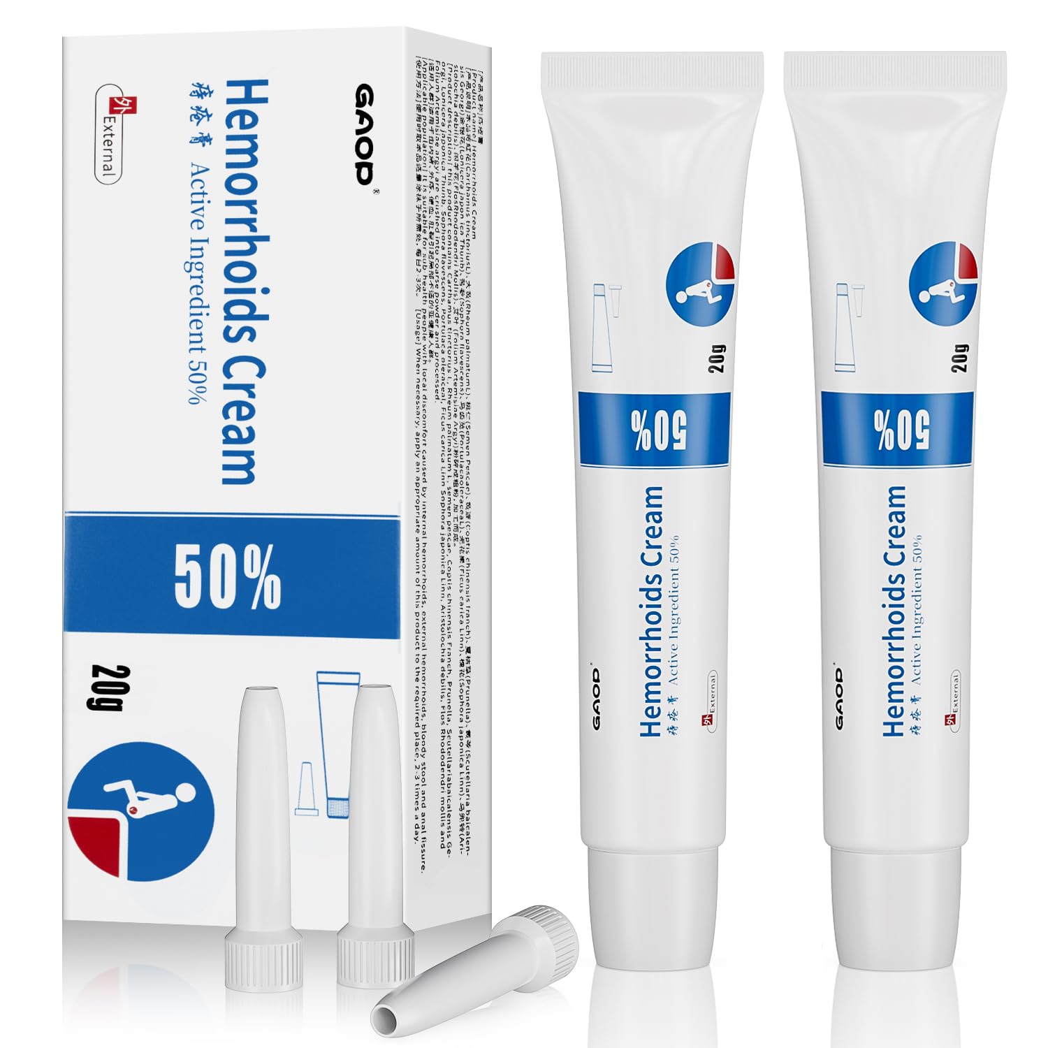 NXHMSWYG Hemorrhoid Cream, Fissure Ointment Body Care Cream Helps to Relieve Pain&Reduce Burning for Men and Women (2pcs) NXHMSWYGBuy Supplements Australia
