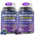 Magnesium Glycinate Gummies 500mg/250mg for Adults Kids Teens, Sugar Free Magnesium Calm Sleep Aid, Kids Sleep Gummies with L-Theanine Glycine B6 for Sleep, Calm, Muscle,Relax Brain,No Melatonin,2Pack ELLAMENTZBuy Supplements Australia