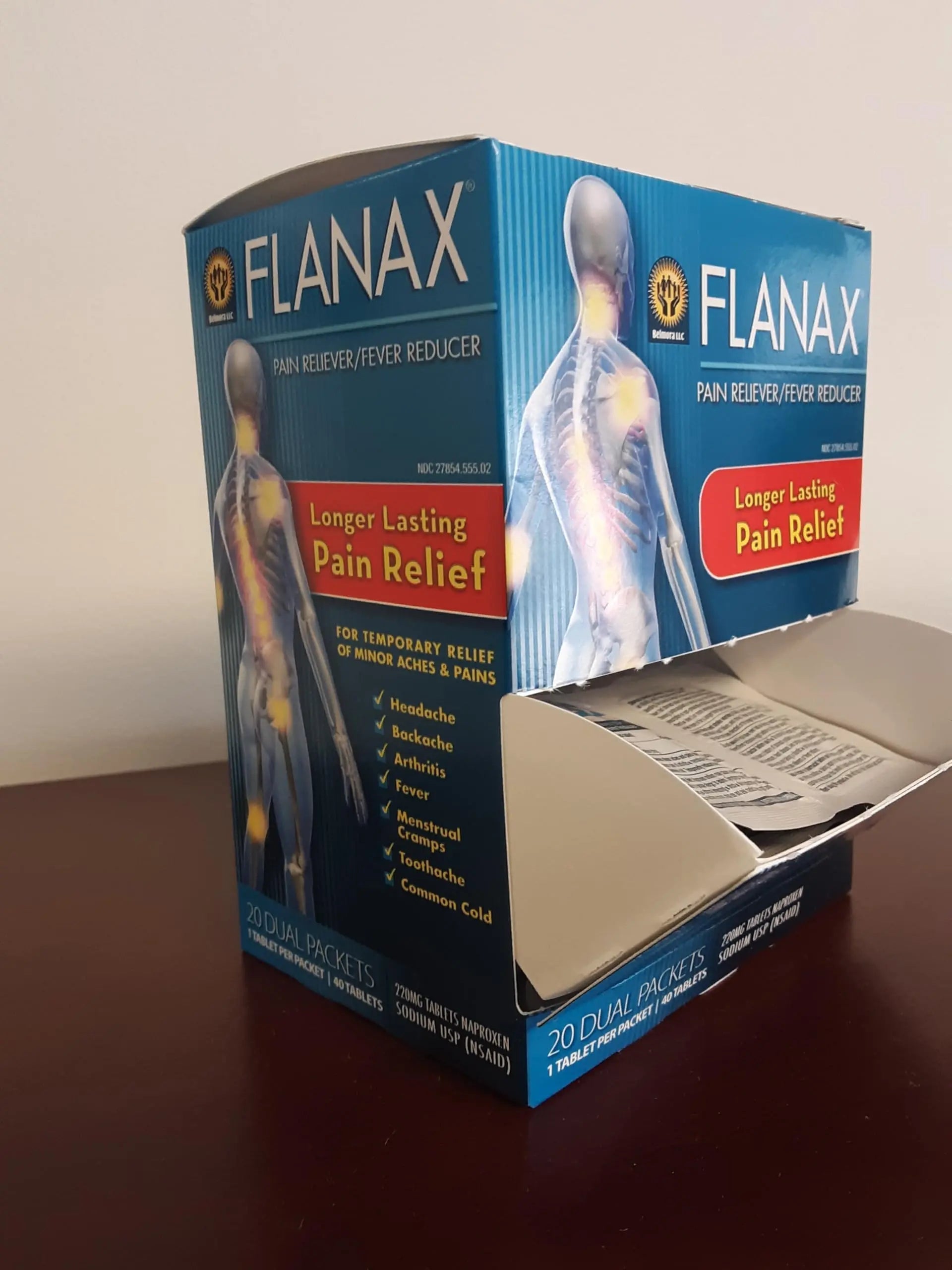 Flanax Pain Reliever Tablets 2ct Retail Dispenser FlanaxBuy Supplements Australia