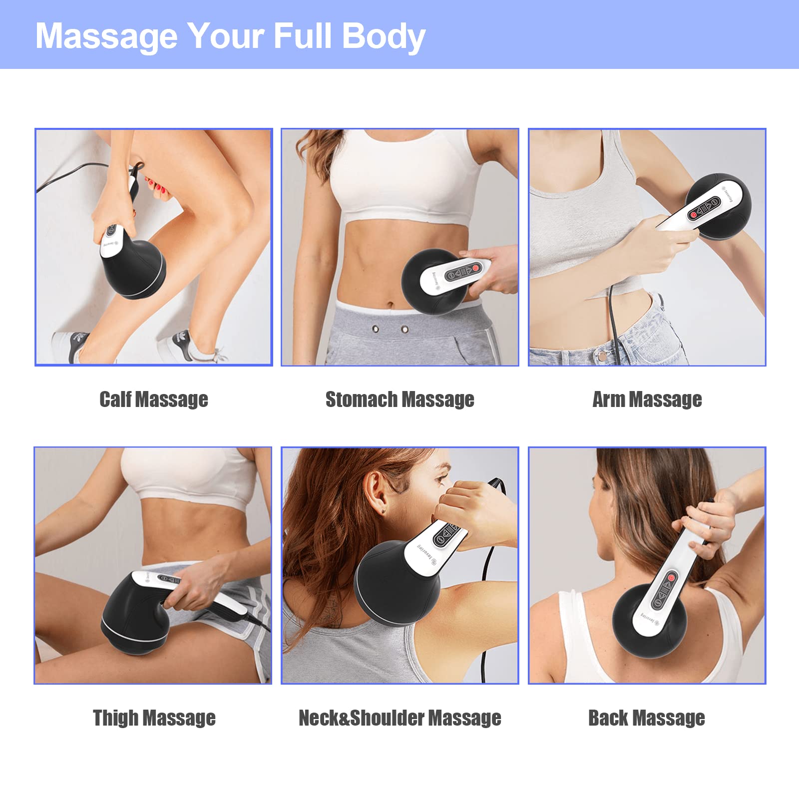 DS SAVORING Cellulite Massager with 8 Interchangeable Heads, Body Sculpting Machine for Lymphatic Drainage and Vibrating Fat Cellulite Remover, Portable and Easy to Use for Men and Women at Home DS SAVORING buy supplements Au
