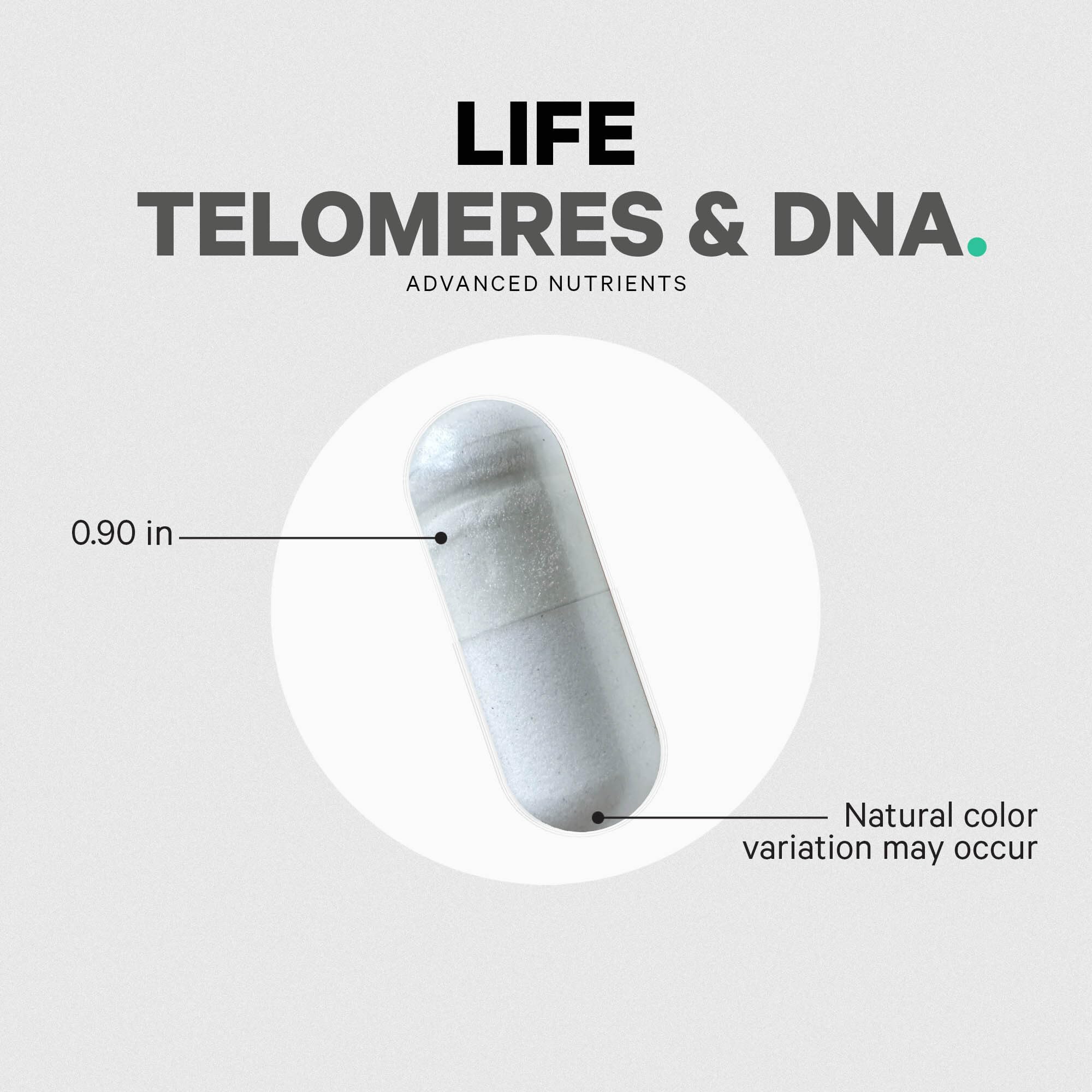 Codeage Ultra Life Telomeres Supplement - 5 MTHF Folate Vitamin B9, Vitamin B12 Methylcobalamin, Vitamin D3, L-Theanine, Ashwagandha - 3-Month Supply - DNA, Methylation Cycle - Non-GMO - 90 Capsules CodeageBuy Supplements Australia