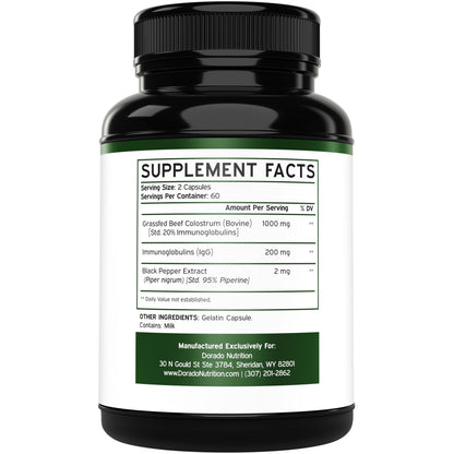 Colostrum (120 Count) Bovine Colostrum Capsules Supplement and Supergreens (60 Gummies) Superfood for Immunity Support with Greens Supplements with 8 Ingredient Power Blend - Vegan Safe & Made in USA DORADO NUTRITION buy supplements Au