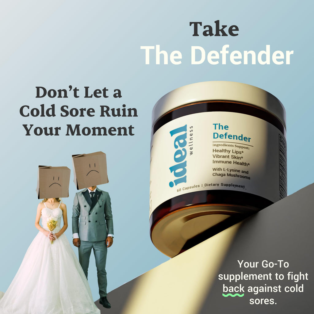 L-Lysine Cold Sore Treatment For Lips With Immune Support - L Lysine 1000mg Capsules, Chaga, Bee Propolis, Vitamin C, Zinc & Licorice Root Extract - Non-GMO, Vegetarian,
