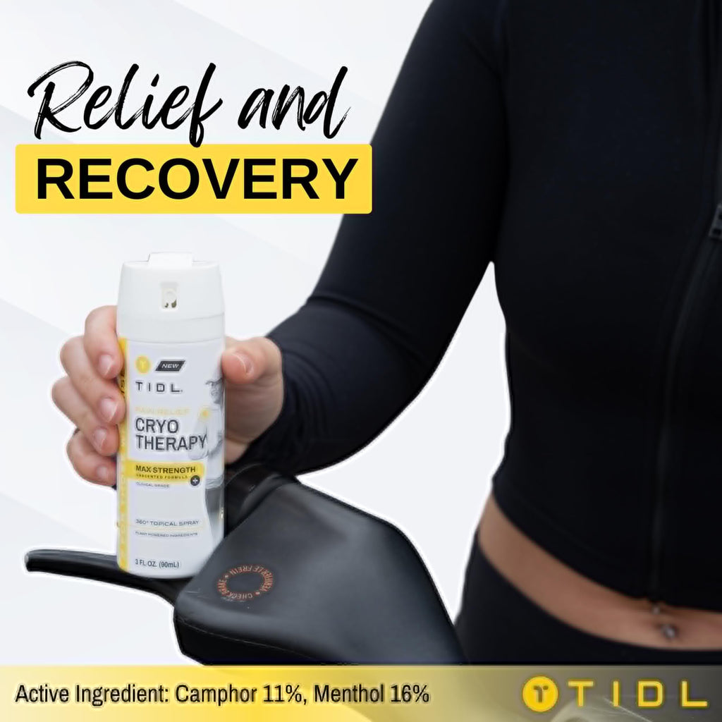 TIDL Cryotherapy Pain Relief Spray, 3 Oz (Pack of 2) Max Strength for Fast-Acting Muscle, Joint & Neck Pain Relief, Plant-Based Menthol & Camphor Pain Reliever, Quick Drying Formula TIDLBuy Supplements Australia