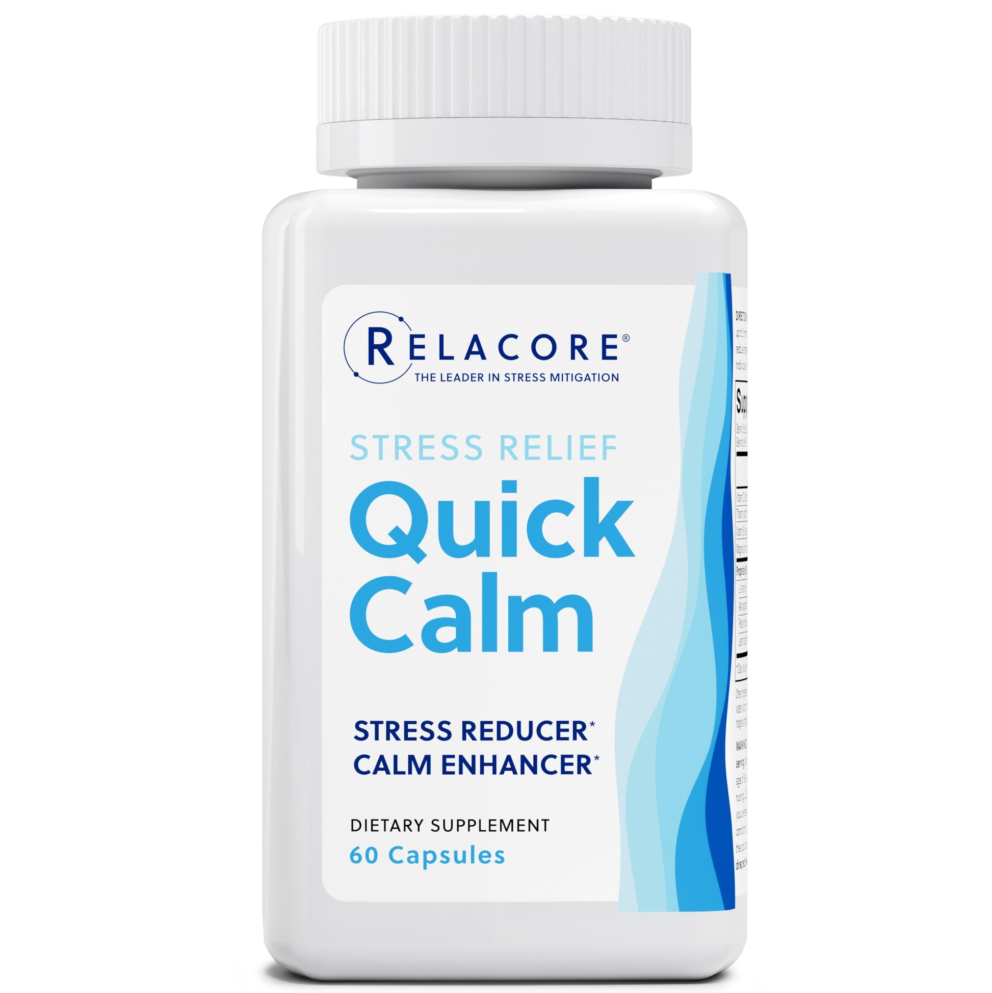 Relacore Quick Calm Mood Support Supplement with Ashwagandha, L-Theanine, Rapid Stress Relief and Relaxation – Cortisol Supplement - 60 ct Relacore buy supplements Au
