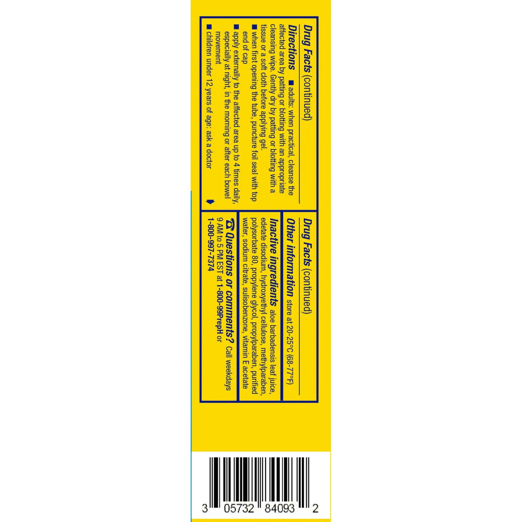 Preparation H Hemorrhoid Cooling Gel with Aloe for Fast Discomfort Relief - 0.9 Oz Tube Preparation HBuy Supplements Australia