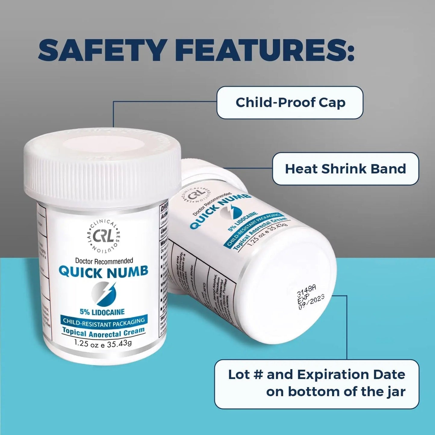 Quick Numb 5% Lidocaine Cream Maximum Strength Liposomal, Fast Itch Burn Pain Relief Cream with Aloe Allantoin Vitamin E, Gentle on Skin Support Healing Hemorrhoid Treatment 1.25 oz Clinical ResolutionBuy Supplements Australia