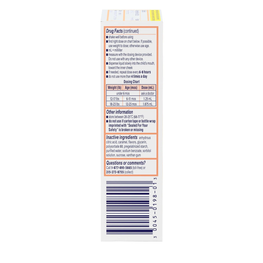 Motrin Infants Infant Ibuprofen Oral Suspension Concentrated Drops, NSAID Fever Reducer & Pain Reliever for Babies, Dye Free, Alcohol-Free, Berry Flavor, Includes Enclosed Syringe, 1 fl. oz Infants' MotrinBuy Supplements Australia