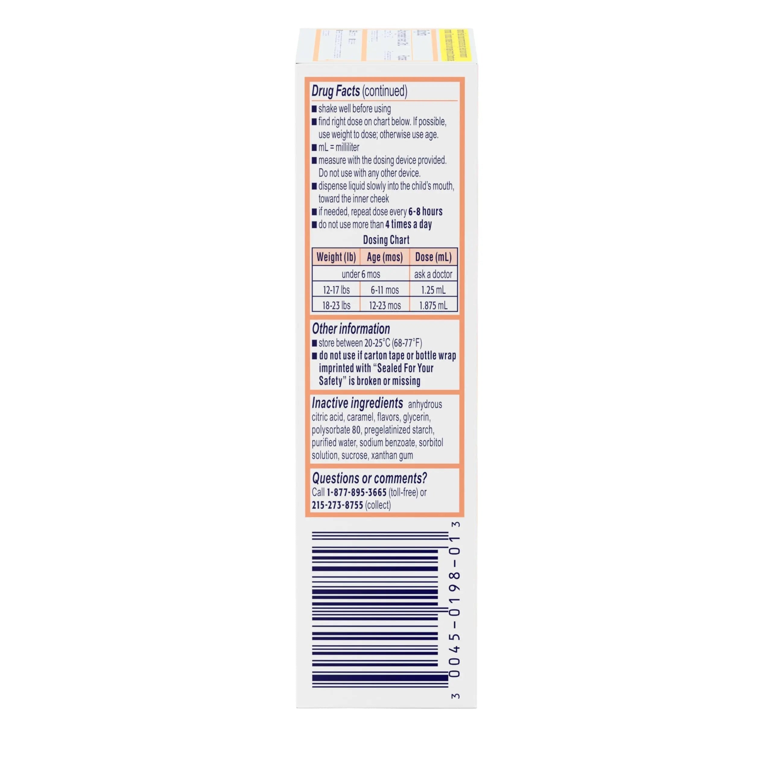 Motrin Infants Infant Ibuprofen Oral Suspension Concentrated Drops, NSAID Fever Reducer & Pain Reliever for Babies, Dye Free, Alcohol-Free, Berry Flavor, Includes Enclosed Syringe, 1 fl. oz Infants' MotrinBuy Supplements Australia