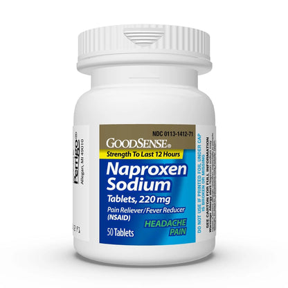 GoodSense Naproxen Sodium Tablets 220 Mg, Headache Pain, Blue, 50 Count GoodSenseBuy Supplements Australia