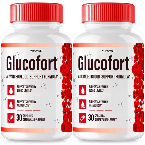 (2 Pack) Glucofort, Max Advanced Blood Support Formula Capsules VitavaultBuy Supplements Australia
