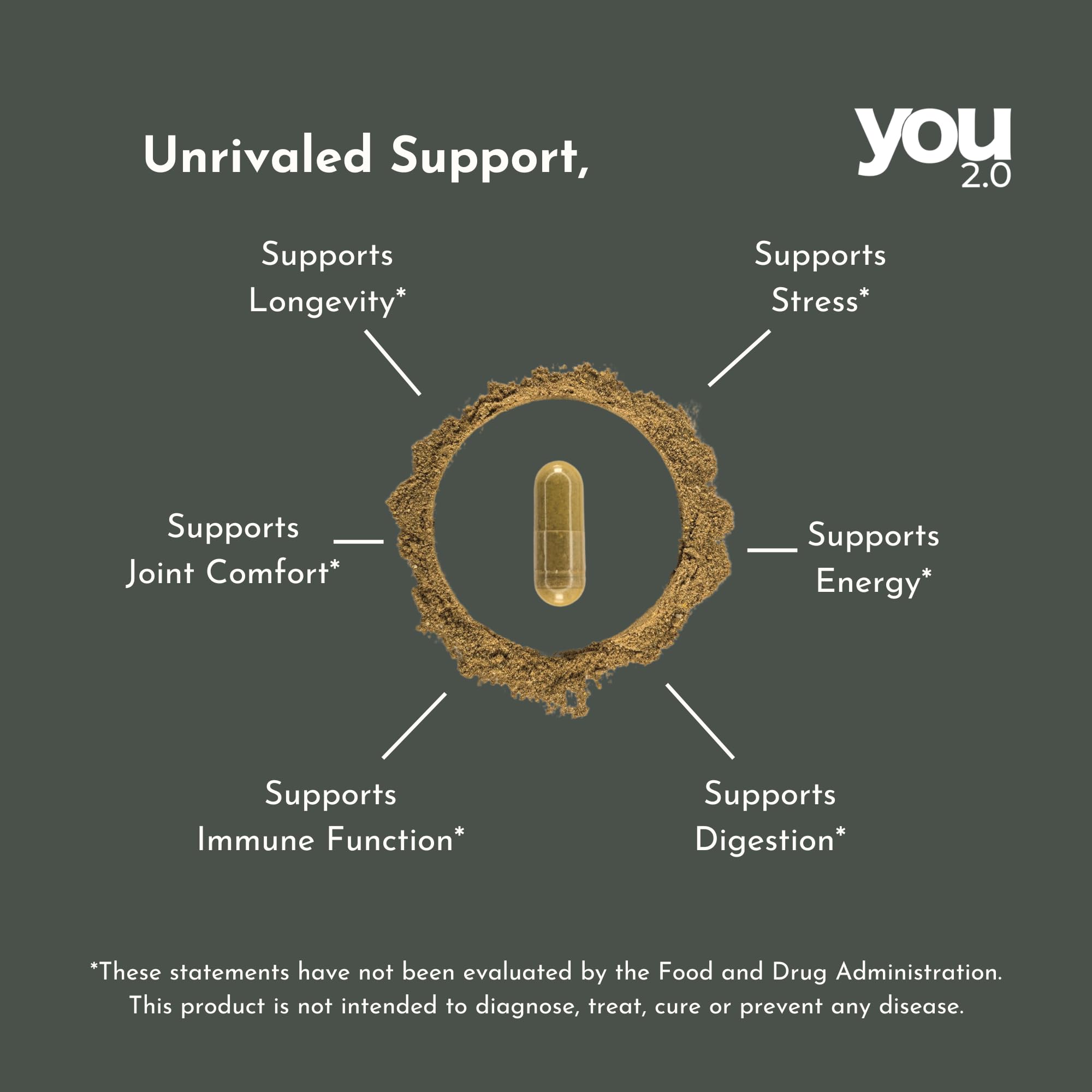YOU 2.0 Powerhouse Superfood with Seamoss, Shilajit, Ashwagandha, Berberine, Maca, Black Seed Oil, Turmeric, Vitamin C, D, B12, K2 - Moringa, Apple Cider, Made in USA for Overall Health & Immunity YOU 2.0Buy Supplements Australia