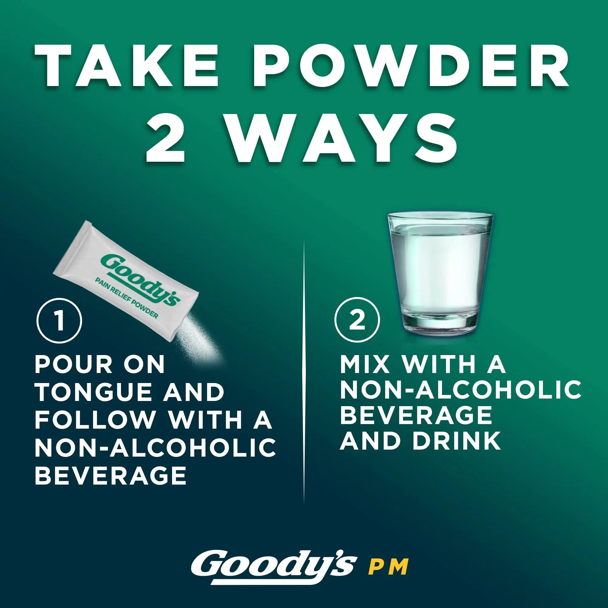 Goody's Nighttime Powder, Pain Reliever & Sleep Aid with Acetaminophen & Diphenhydramine Citrate, Caffeine Free, 16 Count Goody'sBuy Supplements Australia