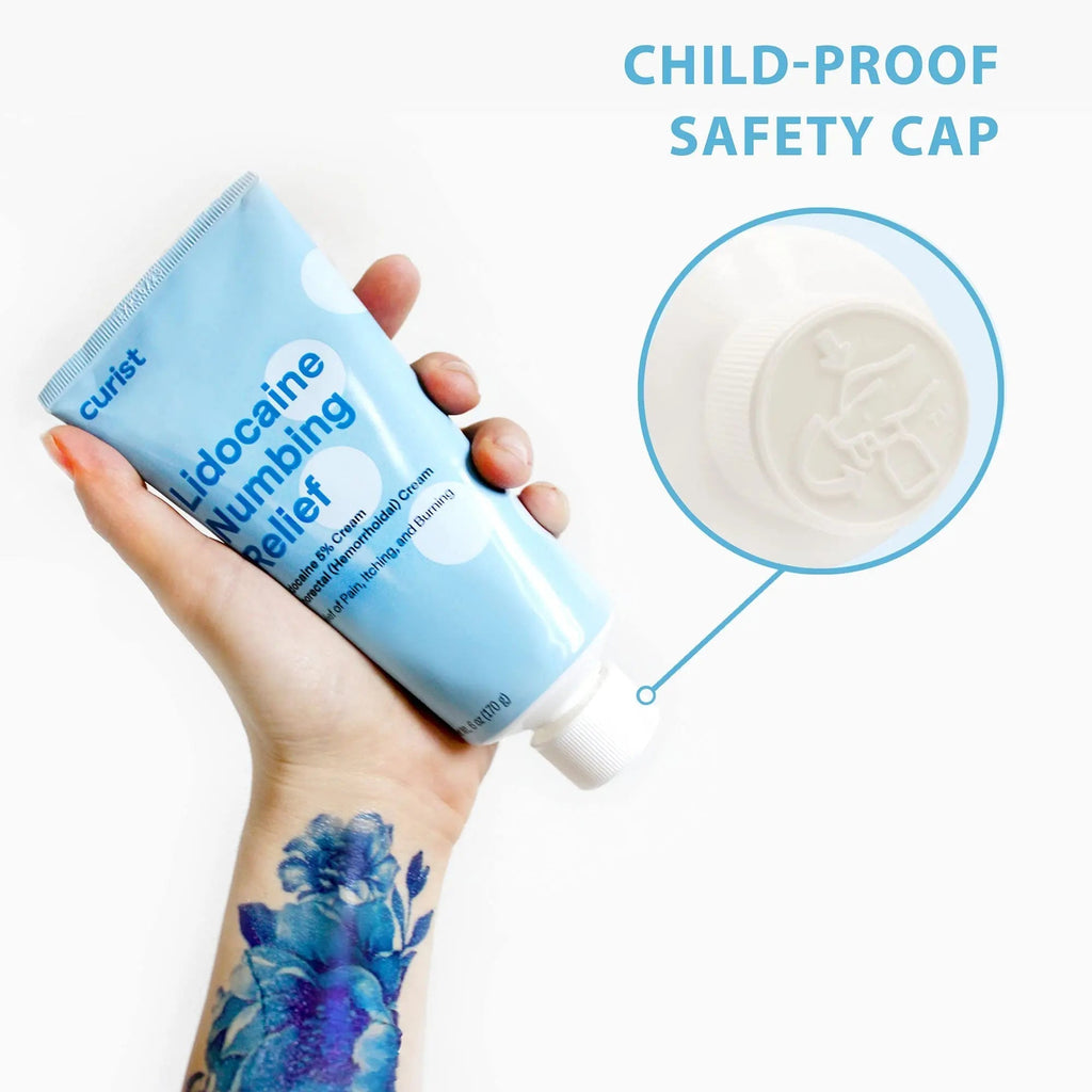 Curist 5% Lidocaine Numbing Cream - 6 oz (170 g) XL Tube - Soothing Numbing Cream for Temporary Discomfort, Itching, and Burning from Hemorrhoids Lidocaine 5% (1 Pack - 6 oz Tube) CuristBuy Supplements Australia