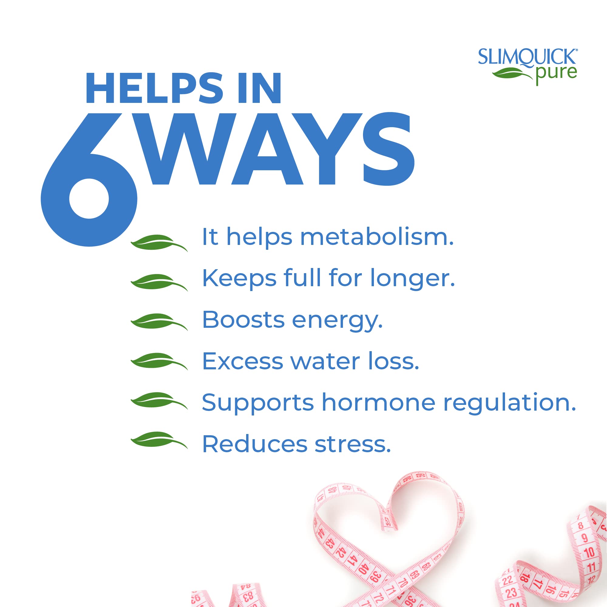 Slimquick Pure 3x Extra Strength Pill for Women, Helps Achieve Weight Goals, Helps Metabolism, Lose Excess Water, Keeps Full for Longer with Green Tea Extract