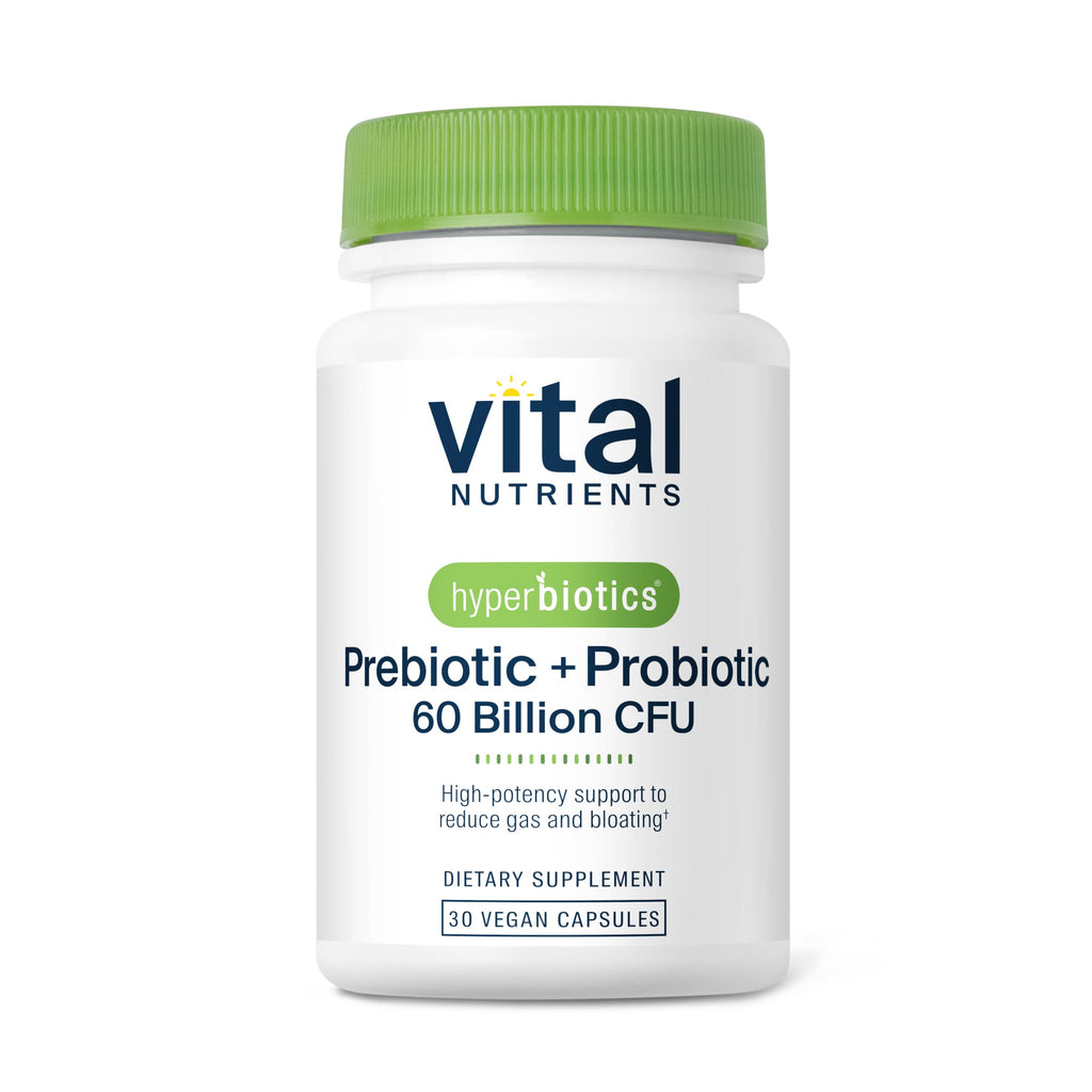 Hyperbiotics Vital Nutrients Prebiotic and Probiotic for Women and Men | 60 Billion CFU | Pre and Probiotics Supports Digestive Health, Constipation, Diarrhea,