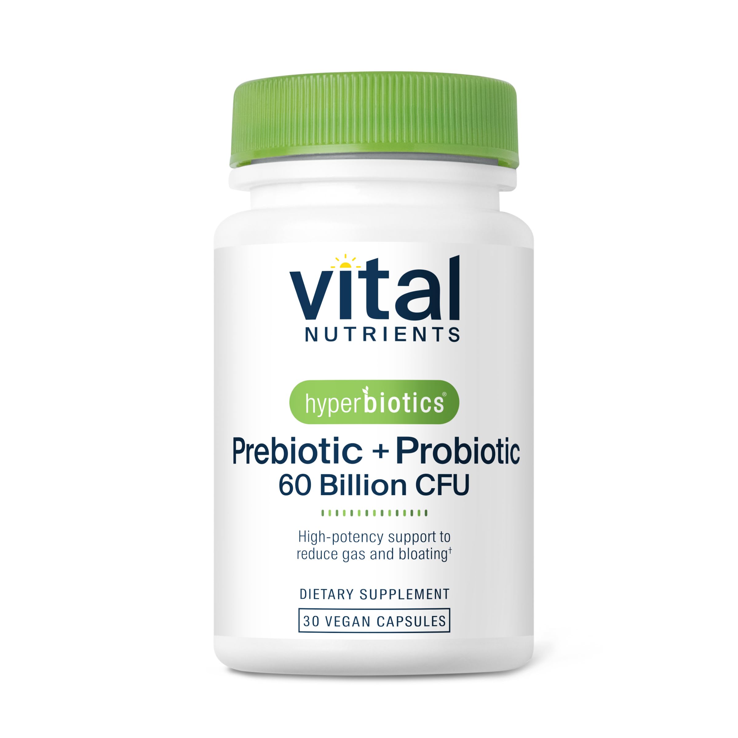 Hyperbiotics Vital Nutrients Prebiotic and Probiotic for Women and Men | 60 Billion CFU | Pre and Probiotics Supports Digestive Health, Constipation, Diarrhea,