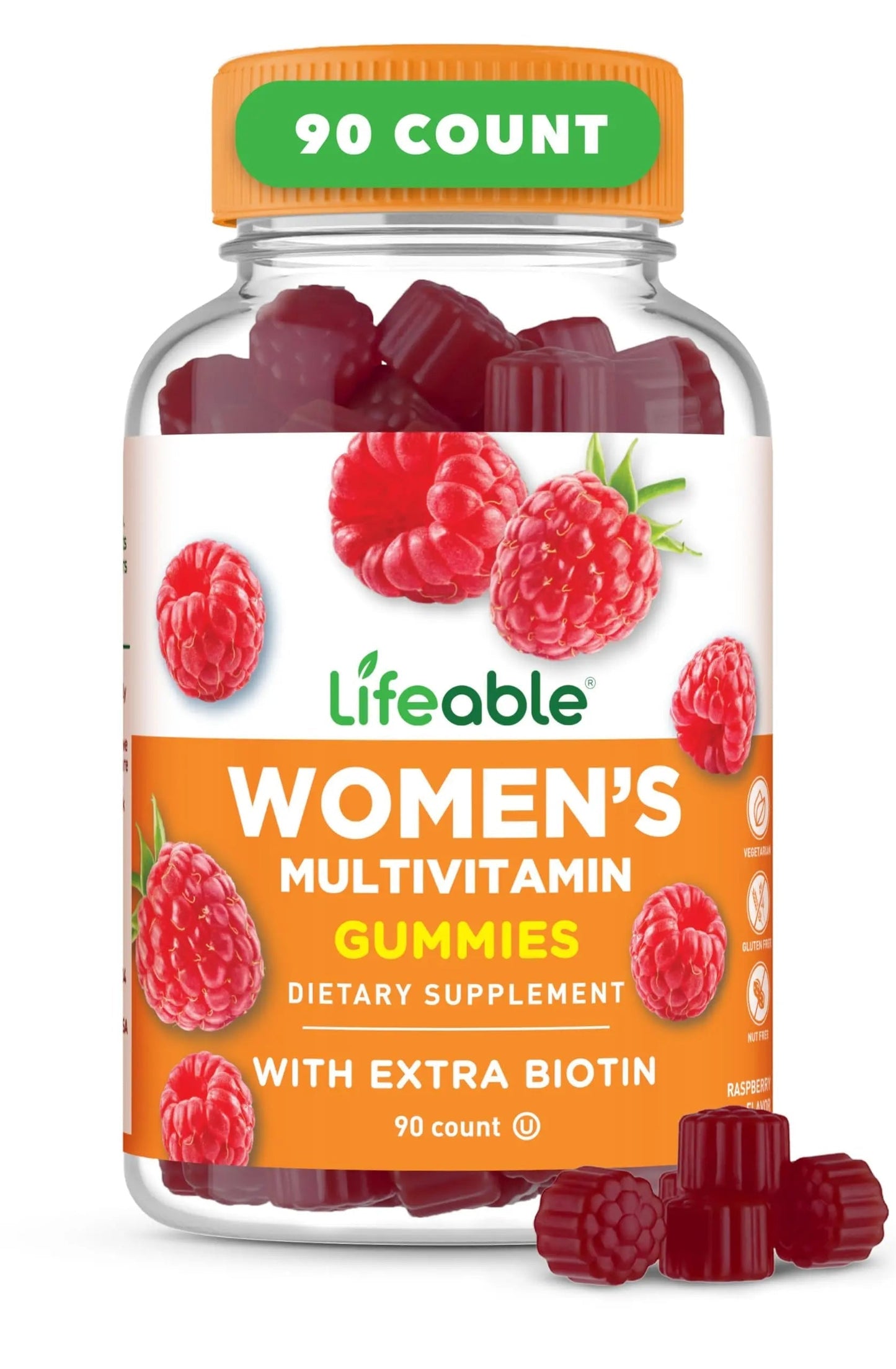 Lifeable Womens Multivitamin Gummy | with Vitamin A, C, D, E, Niacin, B6, Folate, B12, Biotin, Pantothenic Acid, Iodine, Zinc | Lifeable