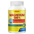 Zebora Magnesium supplement bottle with yellow label on a white background