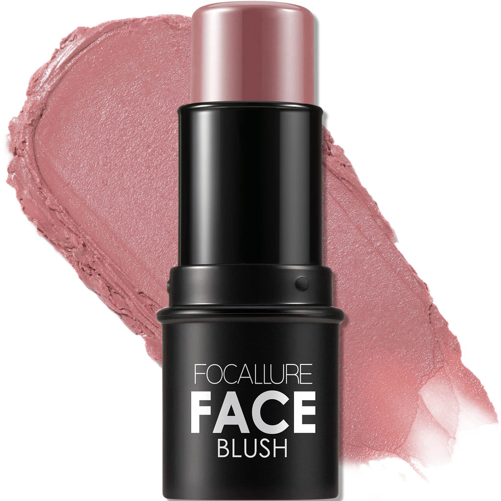 FOCALLURE Cream Blush Makeup,Buildable Blush Stick for Cheeks,Matte and Dewy Finish,Long Wearing,Easy Application,Lightweight Multi Stick,ROSE FLUSH FOCALLUREBuy Supplements Australia
