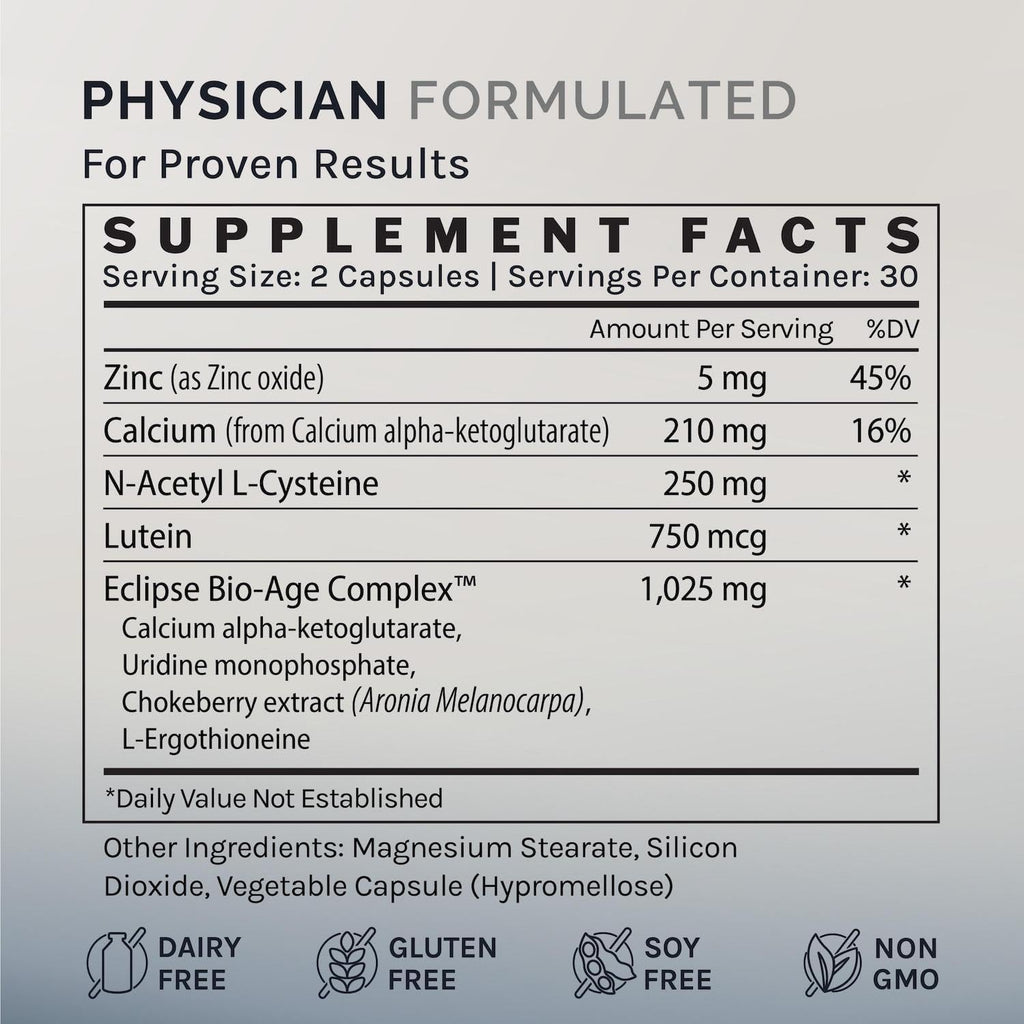 InfiniWell InfiniAge Longevity Supplements - Advanced Cellular Health Supplements with Lutein, N-Acetyl Cysteine (NAC) & Low Dose Zinc - Support Nutrient Sensing & Mitochondrial Health (30 Capsules) InfiniWellBuy Supplements Australia