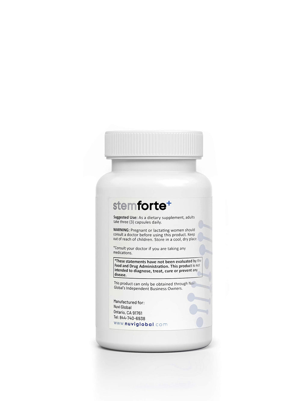 NuVi Global Stemforte Plus Stem Cell and Telomere Supplements – Cell Regeneration, Cell Growth & Telomere Support for Healthy Aging & Cellular Health – 90 Capsules for Men & Women NuVi Global buy supplements Au