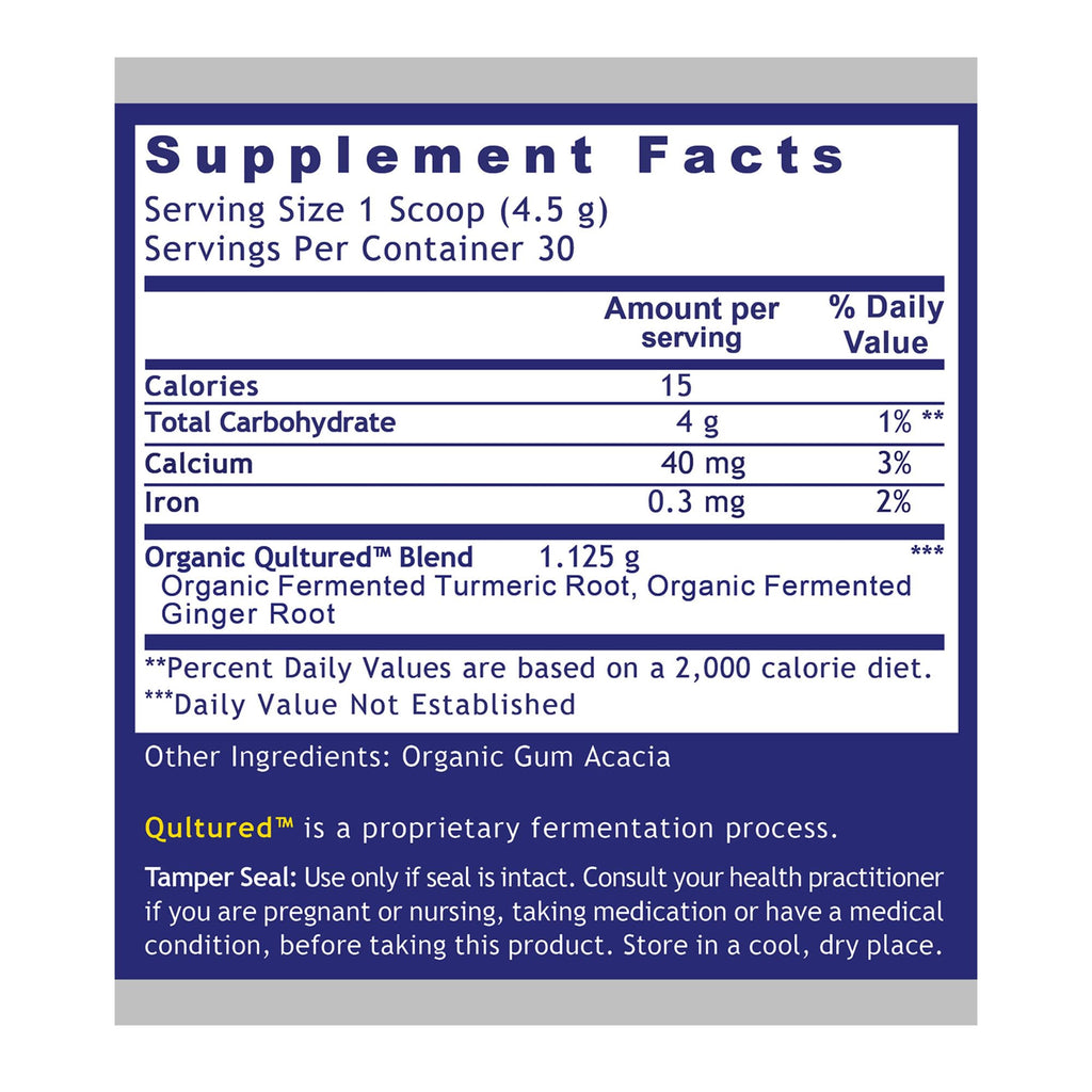Premier Research Labs Premier Fermented Turmeric/Ginger Root - Probiotic Fermented Turmeric & Ginger Powder Supplement, Active Curcuminoids, Herbal Supplement - 4.7 Oz Premier Research LabsBuy Supplements Australia